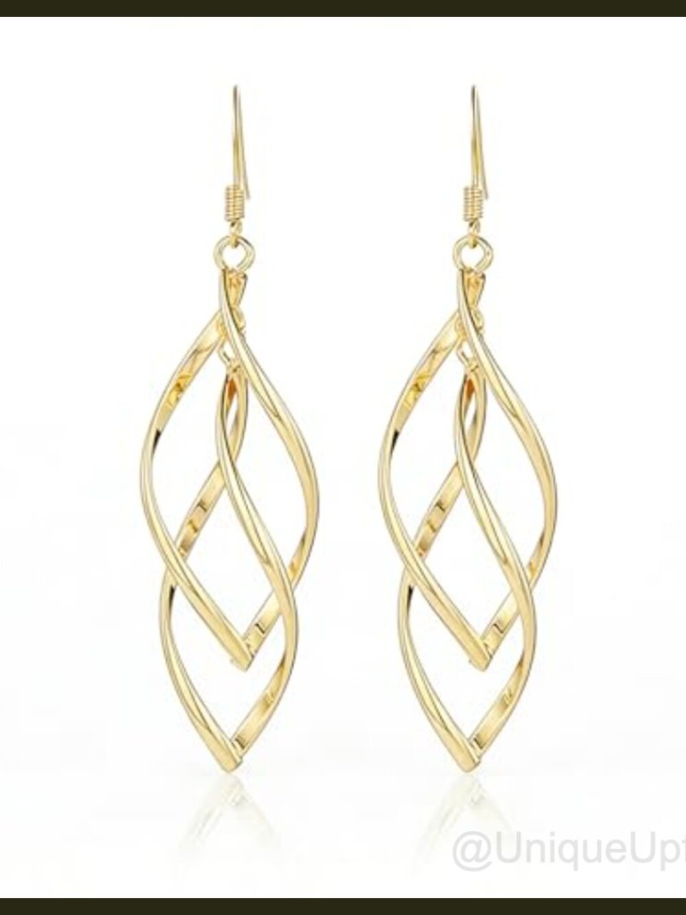 Gold Plated Dangle Earrings for Women Hypoallergenic Drop Earrings